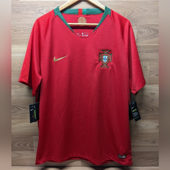 Nike Portugal World Cup 2018 Red 893877-687 Home Stadium Mens Jersey Xl - Picture 1 of 3